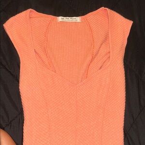 We The Free Women's Coral Ribbed Tank Top